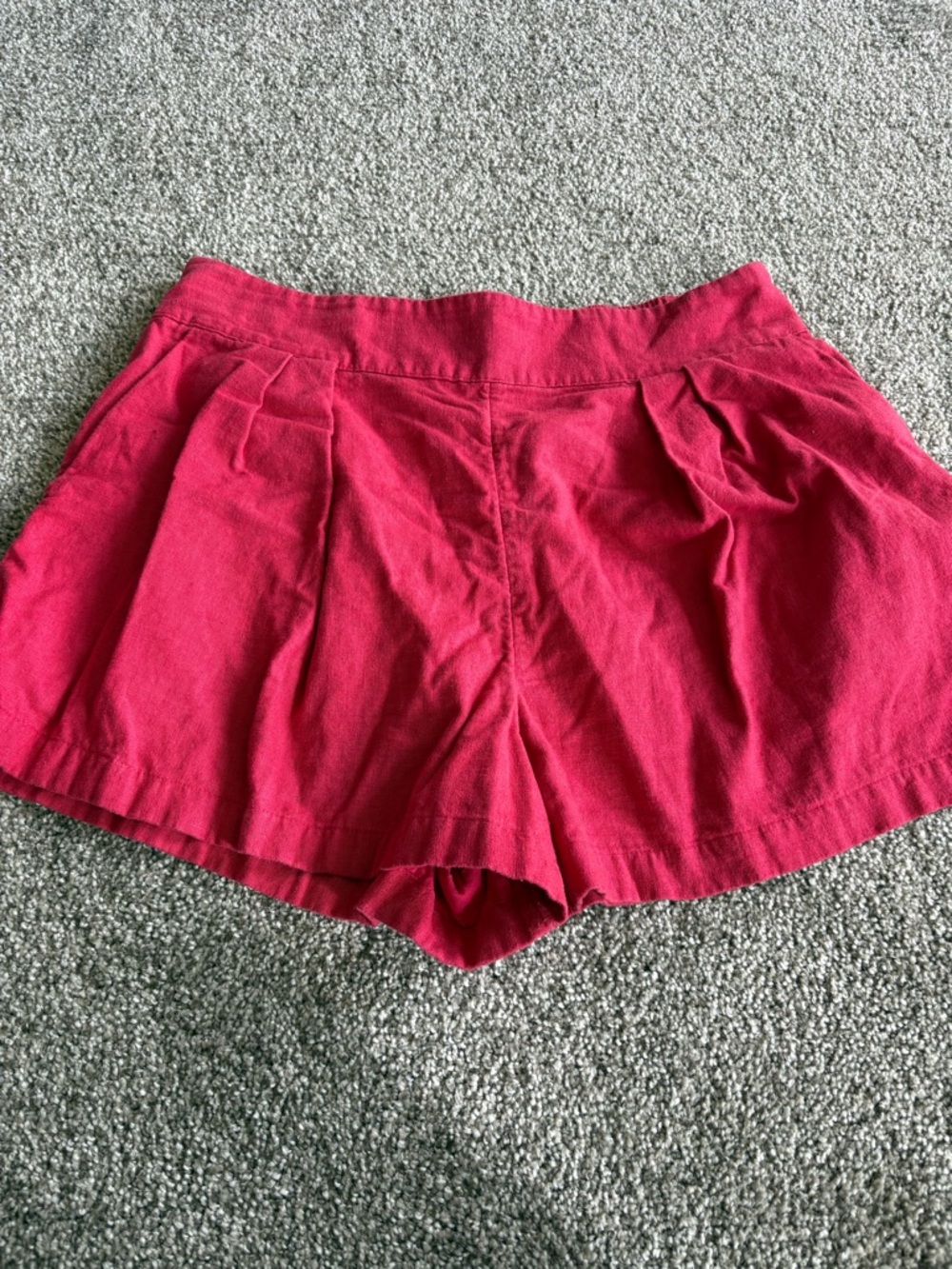 Abercrombie & Fitch Hot Pink Linen Shorts